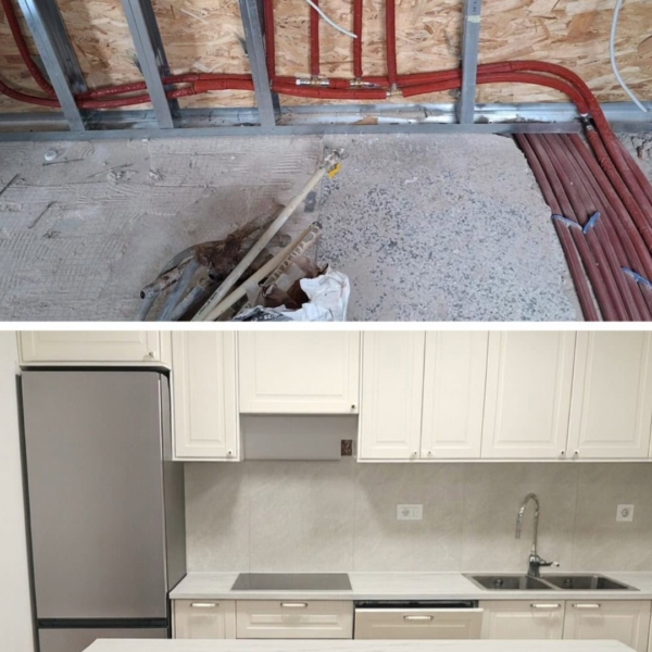 Adaptacija kuhinje u Dalmaciji - električar, vodoinstalter, knuf zid s osb podlogom